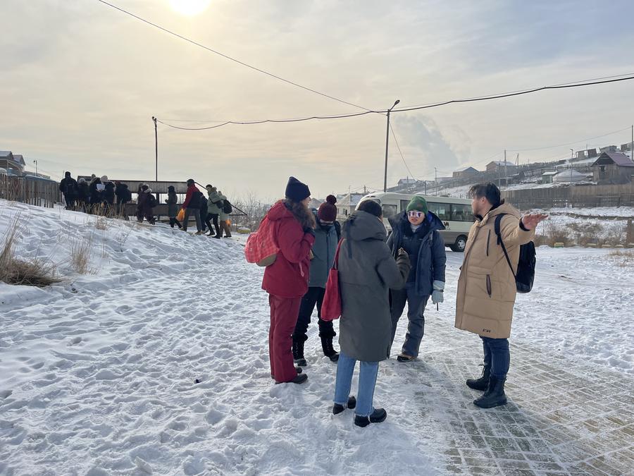 Splitting up into small teams to visit households with different kinds of heating systems (e.g., traditional coal stove, improved coal stove, solar power).